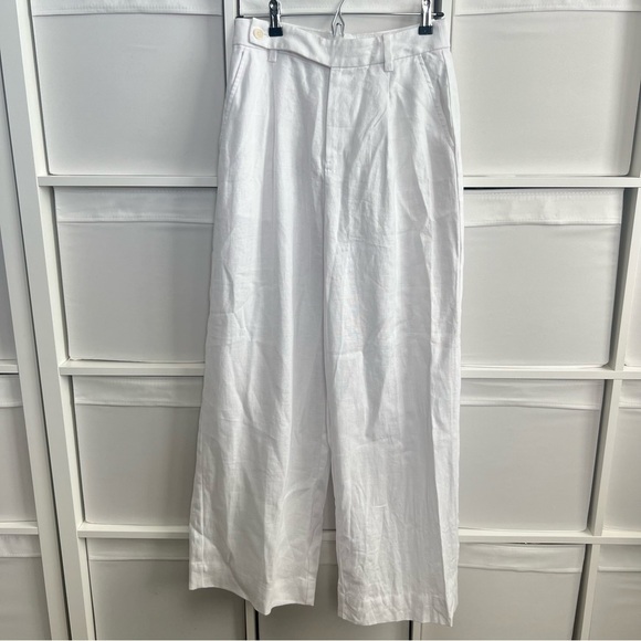 Madewell The Harlow Wide-Leg Pant in 100% Linen - Picture 6 of 7